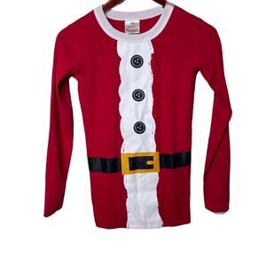 Hanna Andersson Christmas Santa Clause Pajama Top Red 14